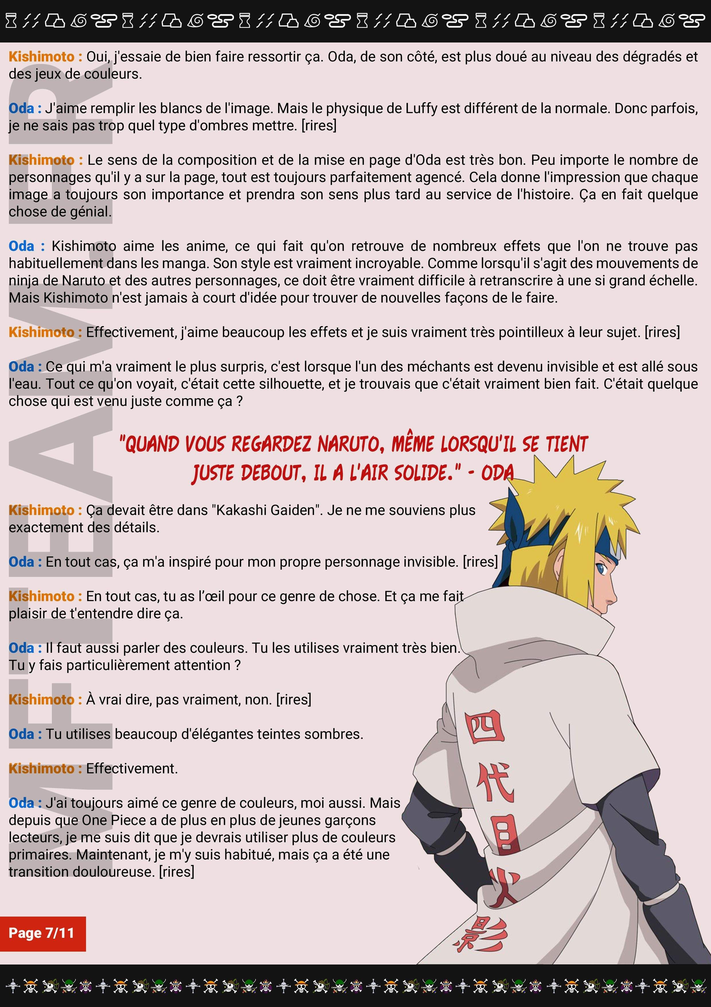 One Piece Scan 786 1 Interview Oda X Kishimoto Lire One Piece Scan En 